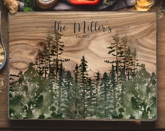 Custom Cutting Board Personalized Wedding Gift for Couple Unique Bridal Shower Gift for Bride Engagement Gift for Her Charcuterie Board
