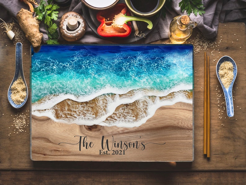 Personalized Cutting Board Wedding Gift for Couple Unique Charcuterie Board Anniversary Gift for Her Him Bridal Shower Gift Engagement Gift