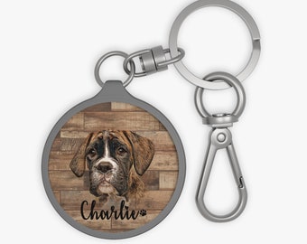 Custom Pet Dog Portrait Key chain • Personalized Key Ring • Cat Custom Gifts for Dad Mom • Memorial Gift for Women • Pet Key rings