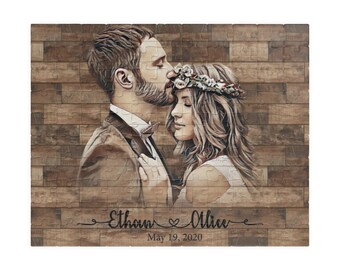 Personalized Gift- Puzzle from Your Photo - Custom Photo Puzzle - Personalized Puzzle - 500 100 Pieces Puzzle - Wedding Gifts - Couple Gifts