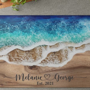 Personalized Cutting Board, Wedding Gift for Couple Unique Charcuterie Board, Bridal Shower Gift, Mothers Day Gift, Engagement Present image 3