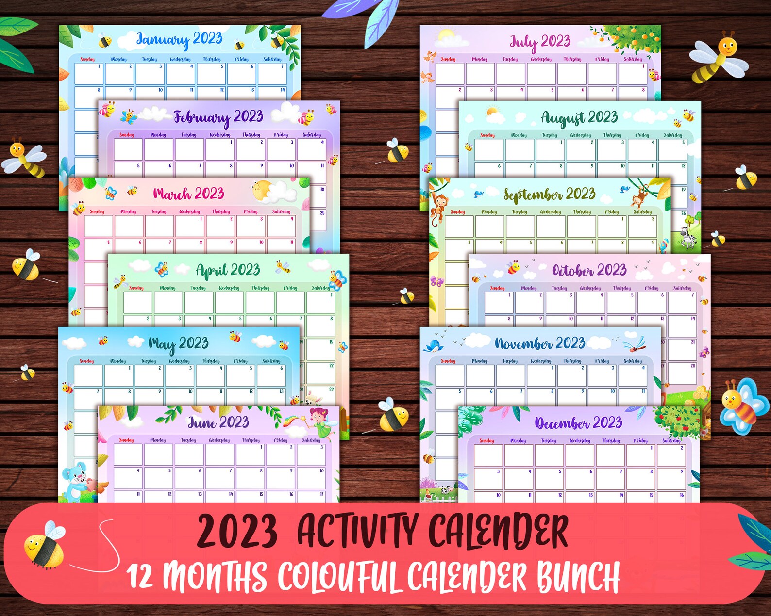 Printable 2023 Calendars Kids Activity Calendar 2023 Etsy printable-2023-calendars-kids-activity-calendar-2023-etsy