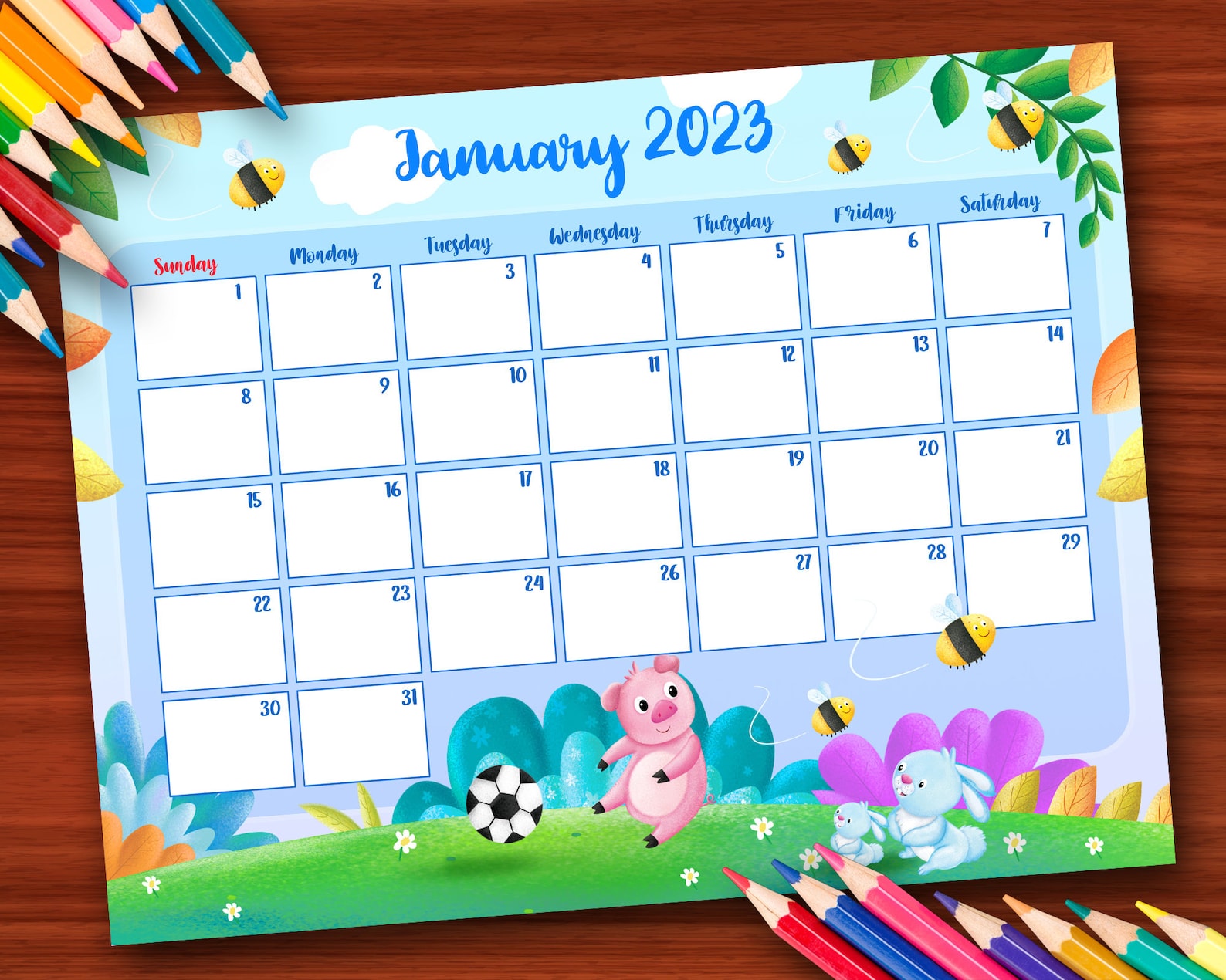 Printable 2023 Calendars Kids Activity Calendar 2023 Etsy printable-2023-calendars-kids-activity-calendar-2023-etsy