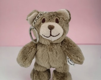 Teddy bear keychain | Soft plush bear keyrings | Cute stocking stuffers | Mini keychain bear | Cute keyring