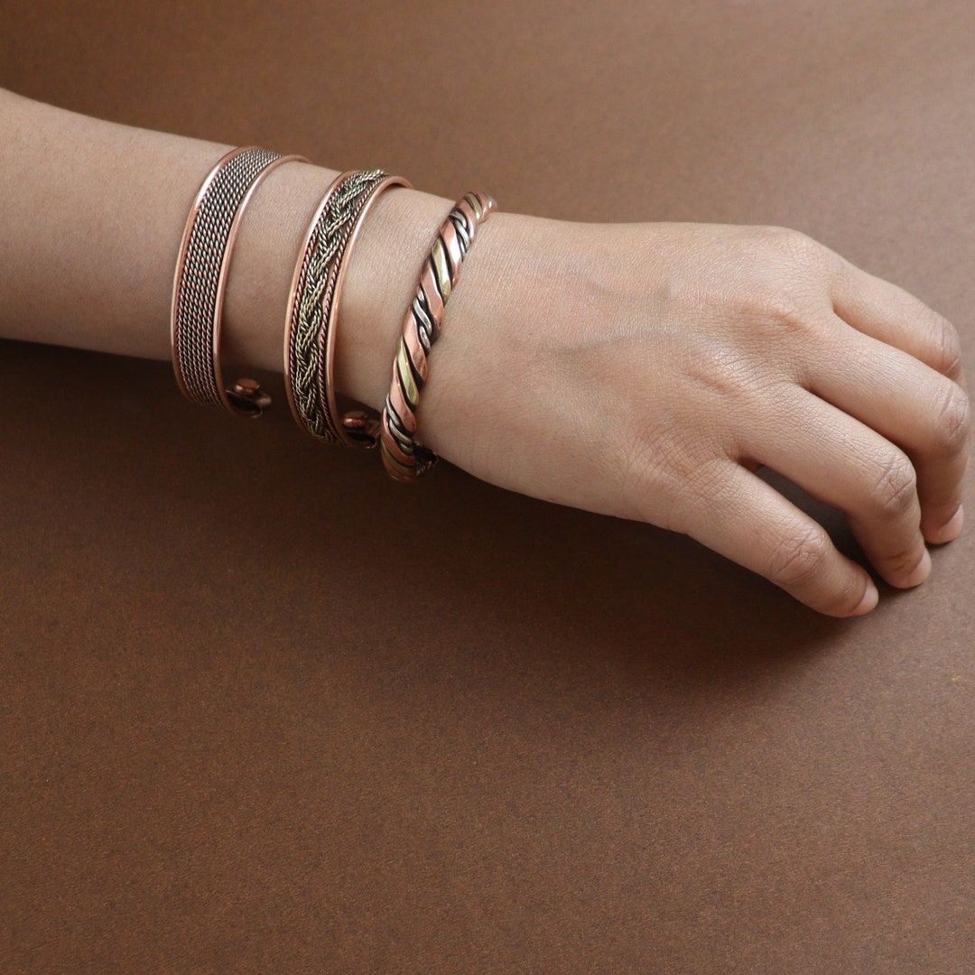 Copper Bracelets for Men and Women Set of 3 2 Powerful Therapy