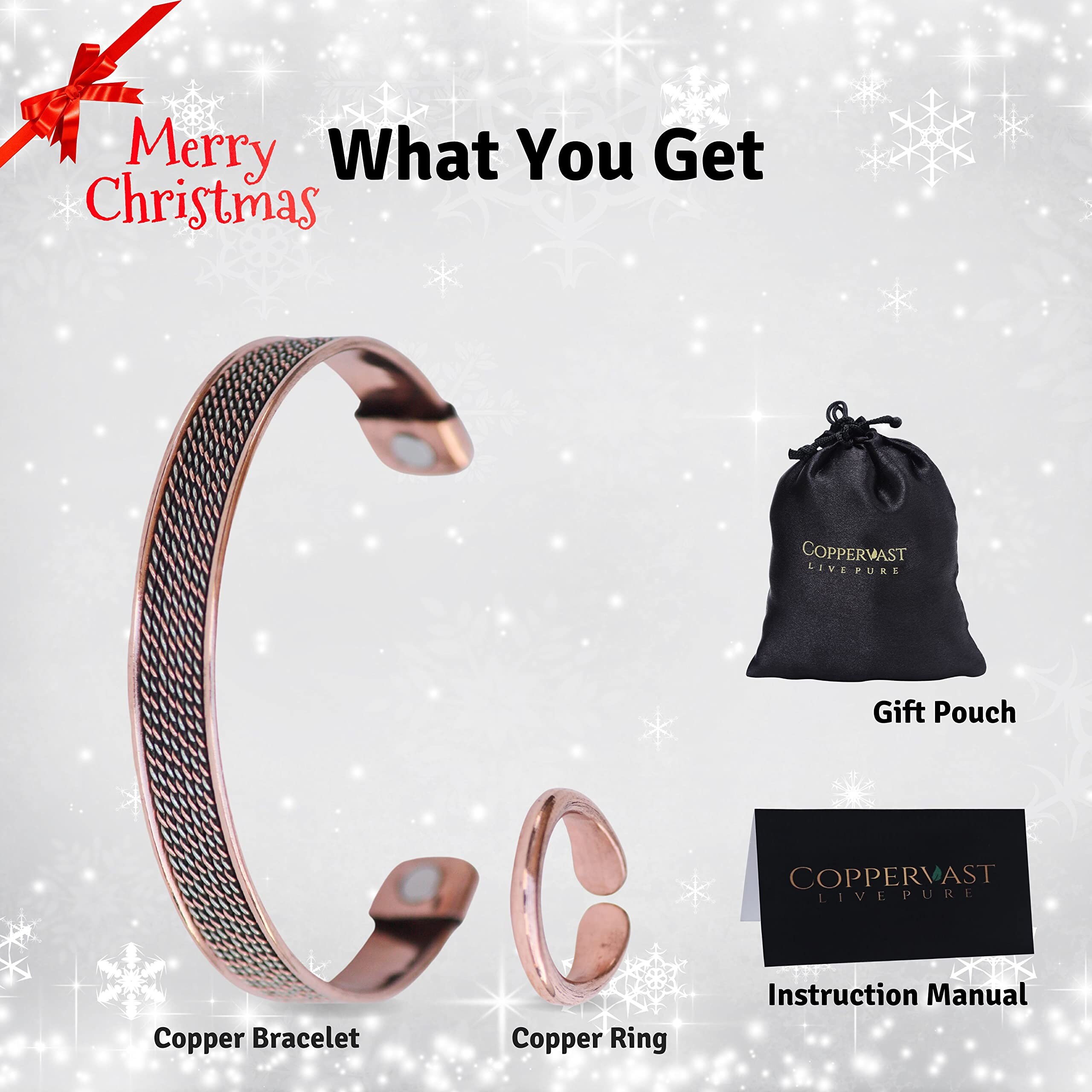 Copper Bracelet and Ring for Arthritistherapy Effective & Natural