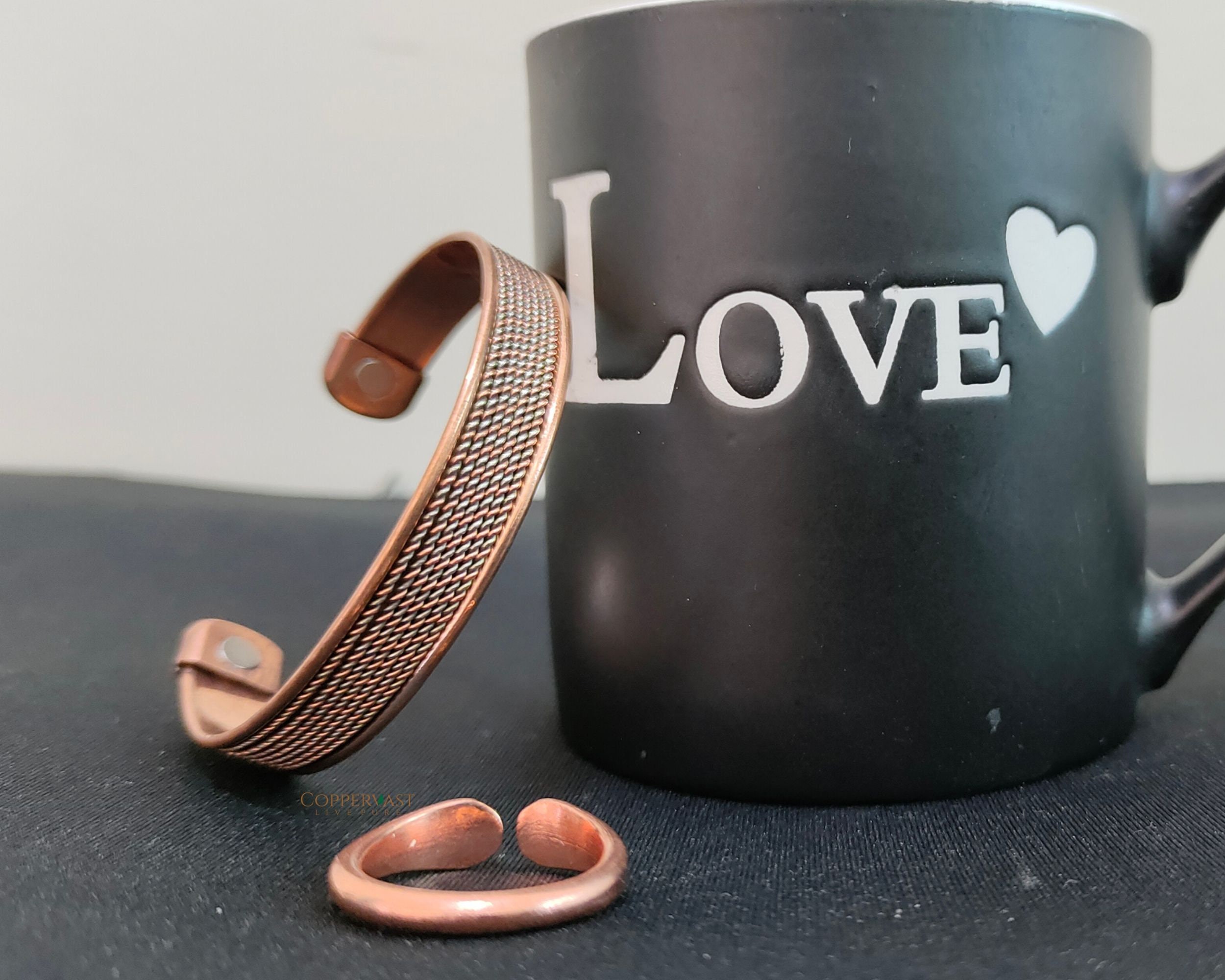 Copper Bracelet and Ring for Arthritistherapy Effective & Natural