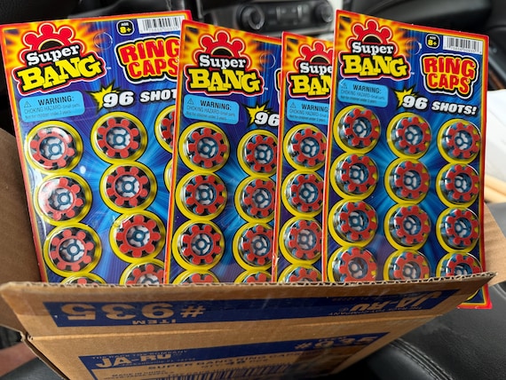 5 Packs of New Sealed Discontinued Super Bang 8 Shot Ring Caps