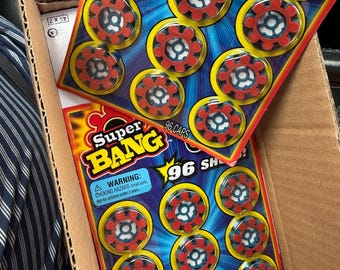 5 Packs of New Sealed Discontinued Super Bang 8 Shot Ring Caps