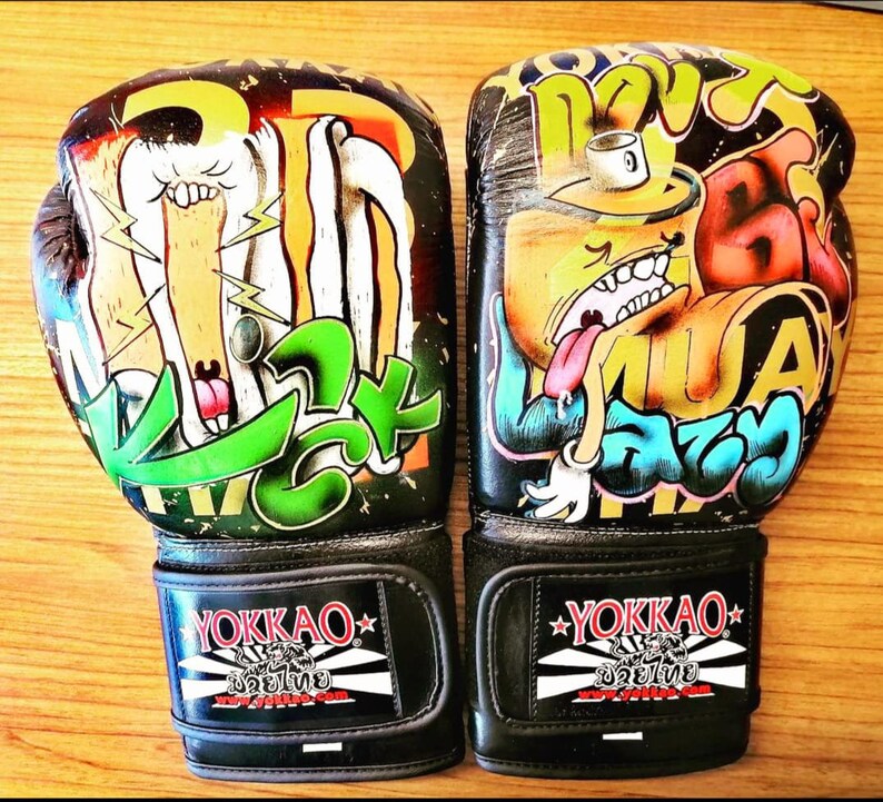 CUSTOM Hand Painted Boxing Gloves, Brand NEW Yokkao, 12oz Etsy