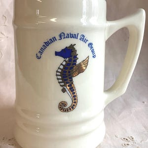Jarra de cerveza del Grupo Aéreo Naval Canadiense, Seahorse Nautical Barware, fabricada en EE. UU.