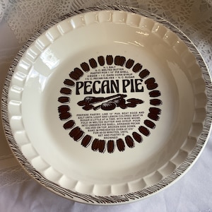 Plato de pastel de nueces con receta Royal China Jeanette Corp. EE. UU.