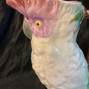 Cockatoo Ceramic Pitcher