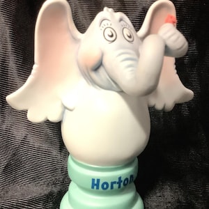 Hallmark Cards Inc. Dr.Seuss Collection Horton Hears a Who Porzellan Handbemalte Nummerierte Figur 2000 #IE / 0167 Katze im Hut Elefant