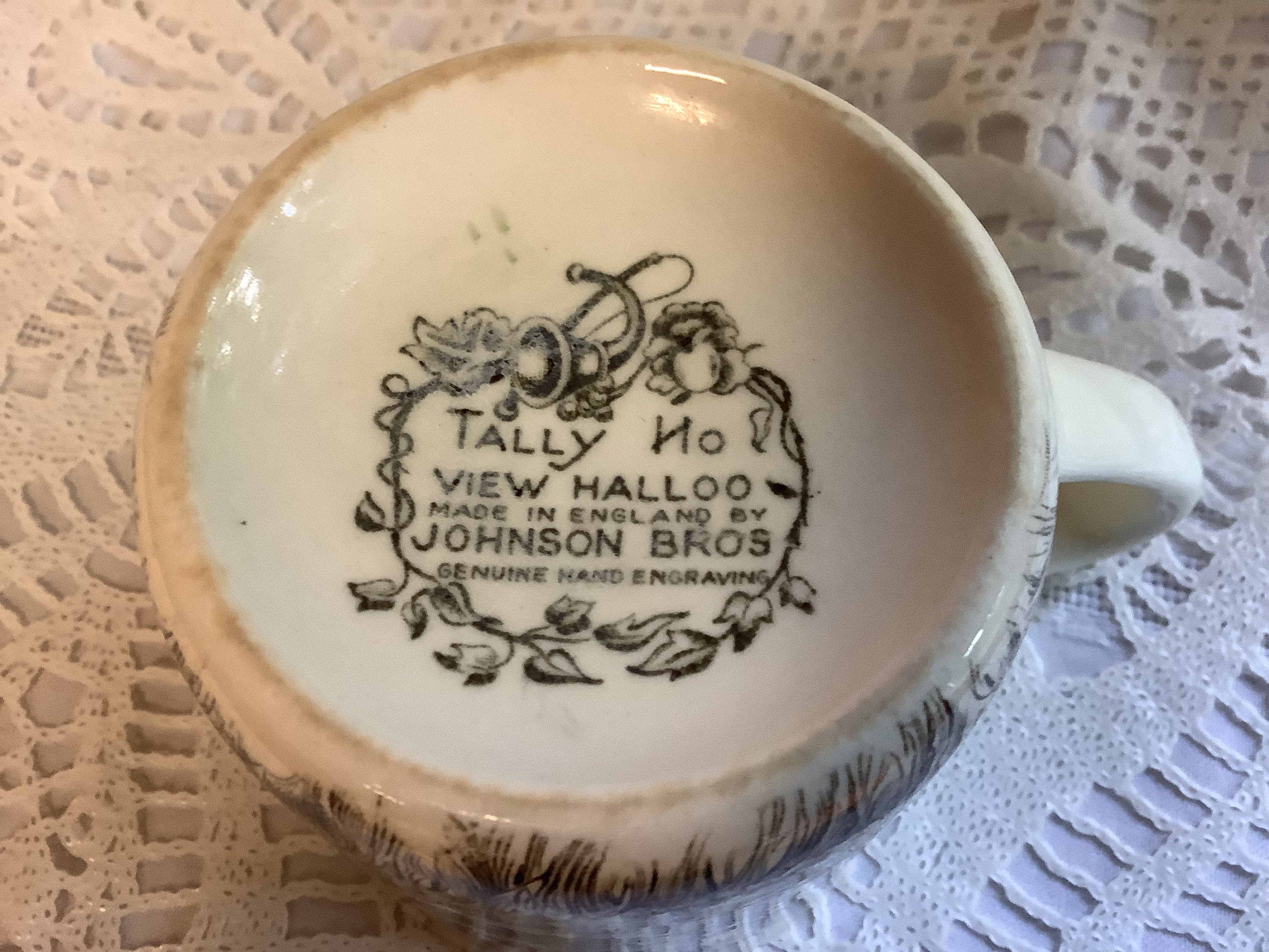 Johnson Brothers Bros. Tally Ho View Halloo Desser Fruit Bowl Etsy Canada