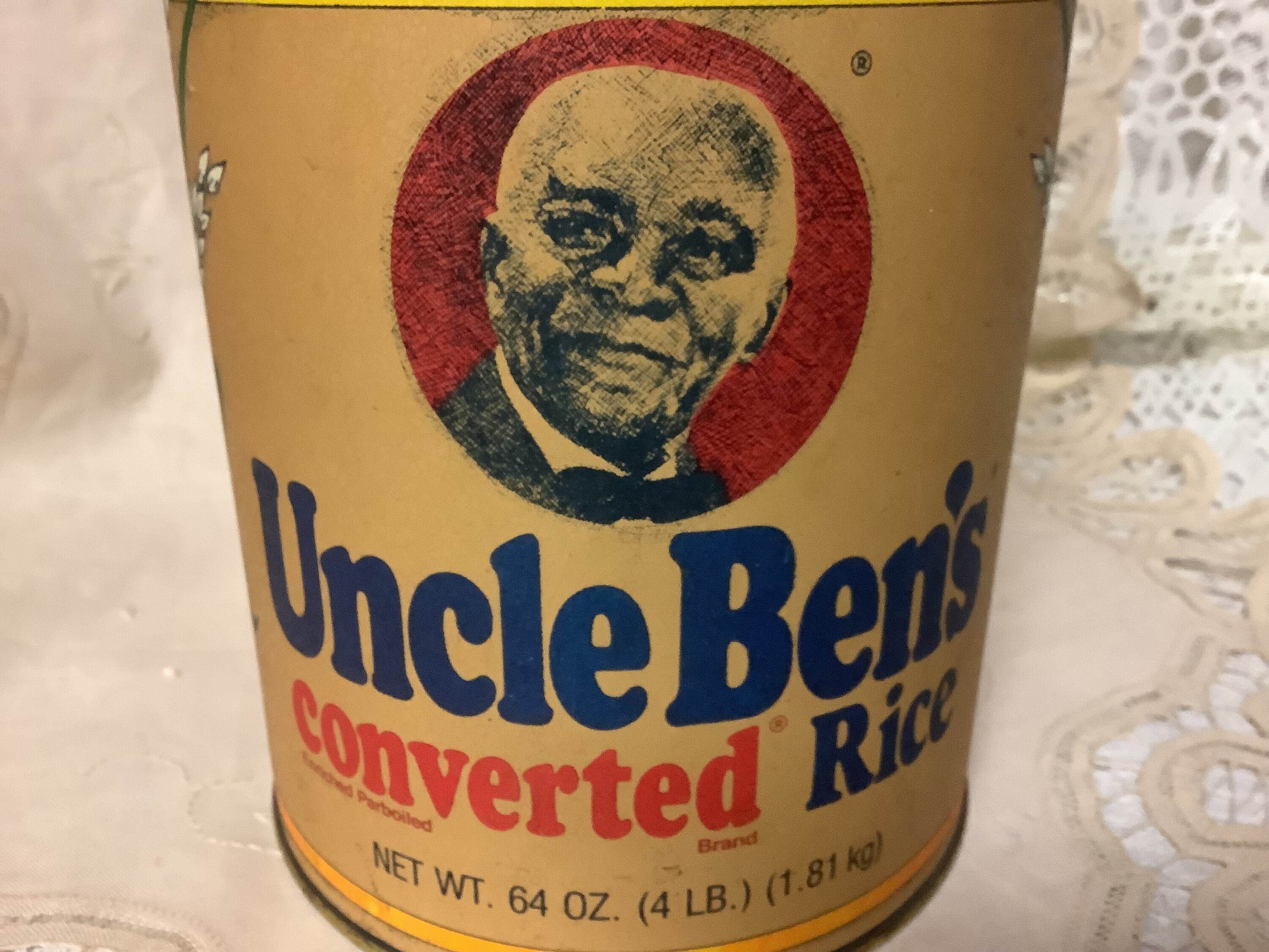 Uncle Bens Converted Rice Metal Tin Canister With Recipe Lid Etsy