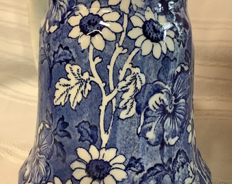 工芸品 JJF J. Kent Ltd. Fenton Louis 14th Blue and White Flowered