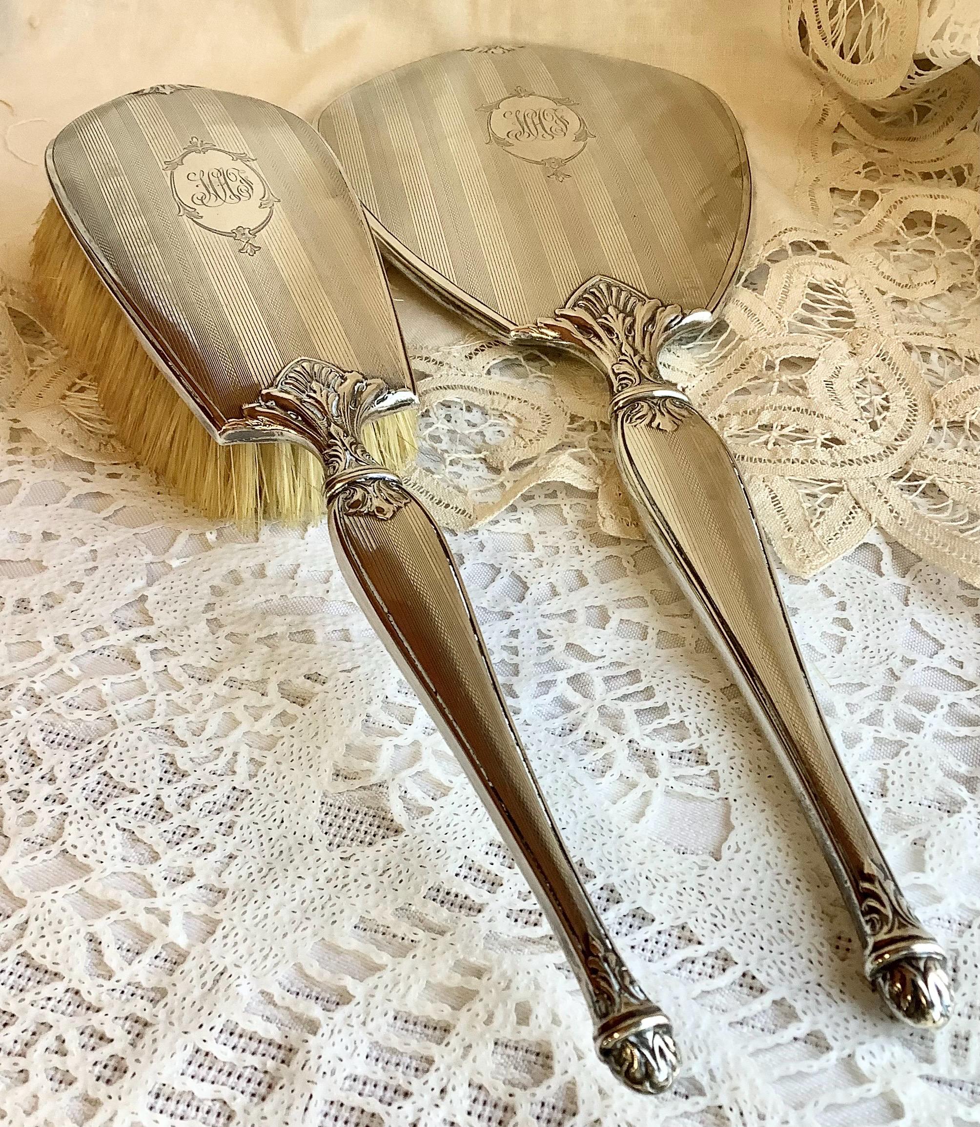 英国製 純銀 シルバー ヘッド アンティーク ブラシ Antique hair brush - Etsy 日本