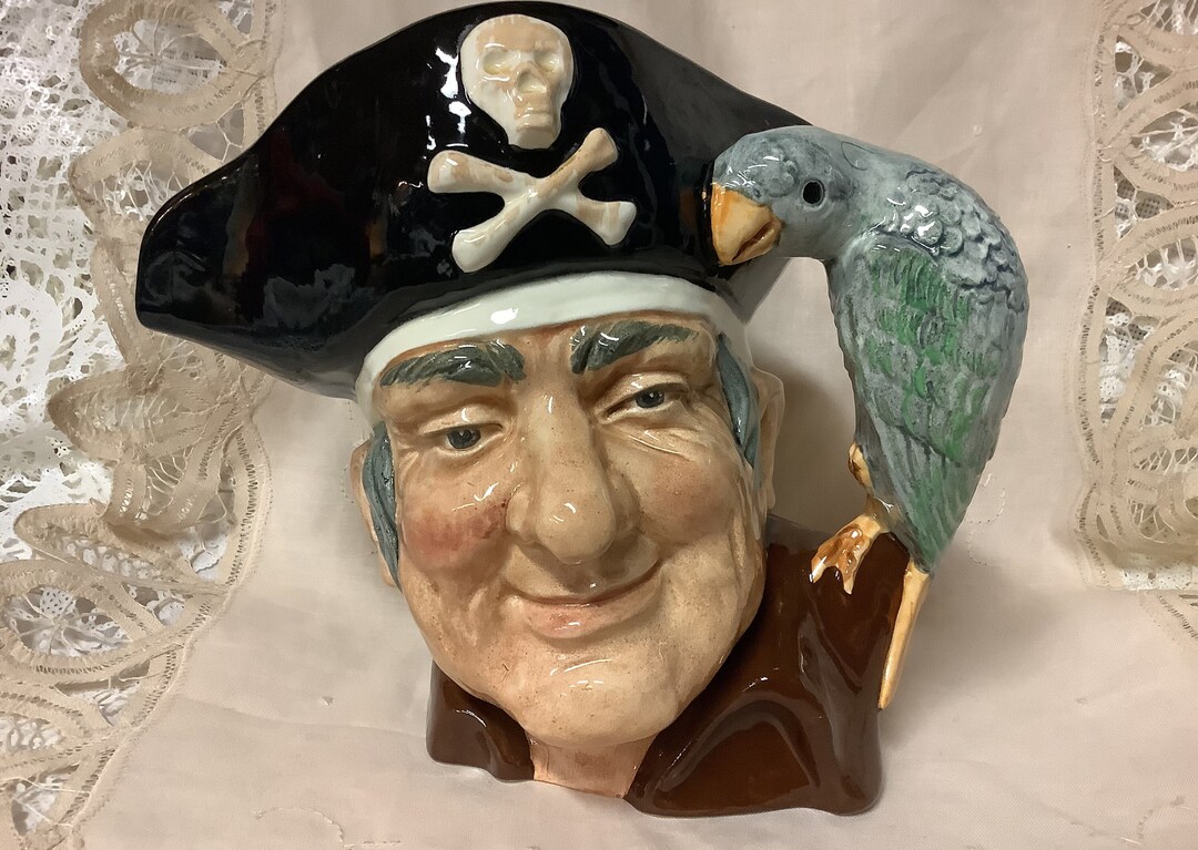 Royal Doulton Large Long John Silver Toby Mug Pitcher D6335 Hand ...