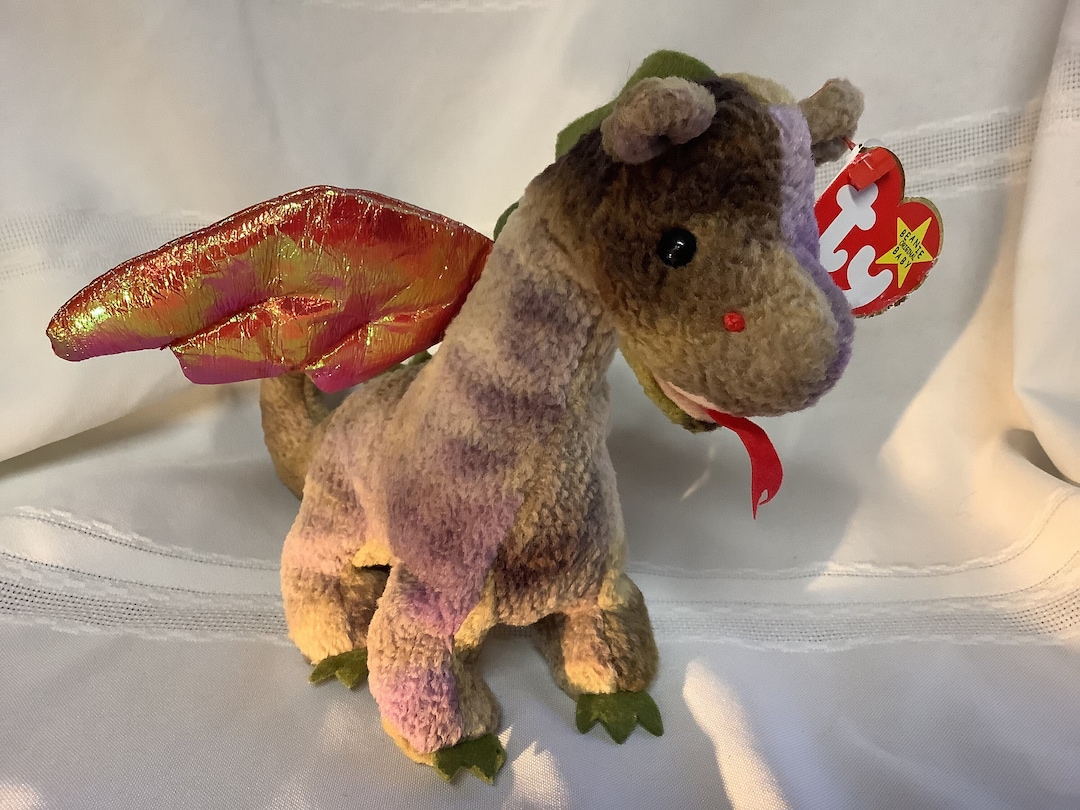 Ty Beanie Baby scorch the Dragon July 31 1998 Reg.no.pa. 1965 KR - Etsy