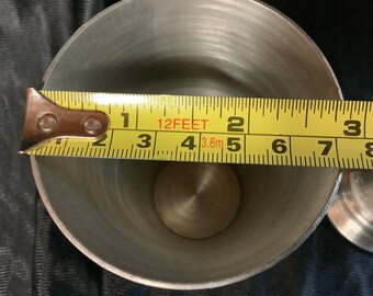 Zinn Etain 95%ピューターワインゴブレットグラス ドイツ製聖杯