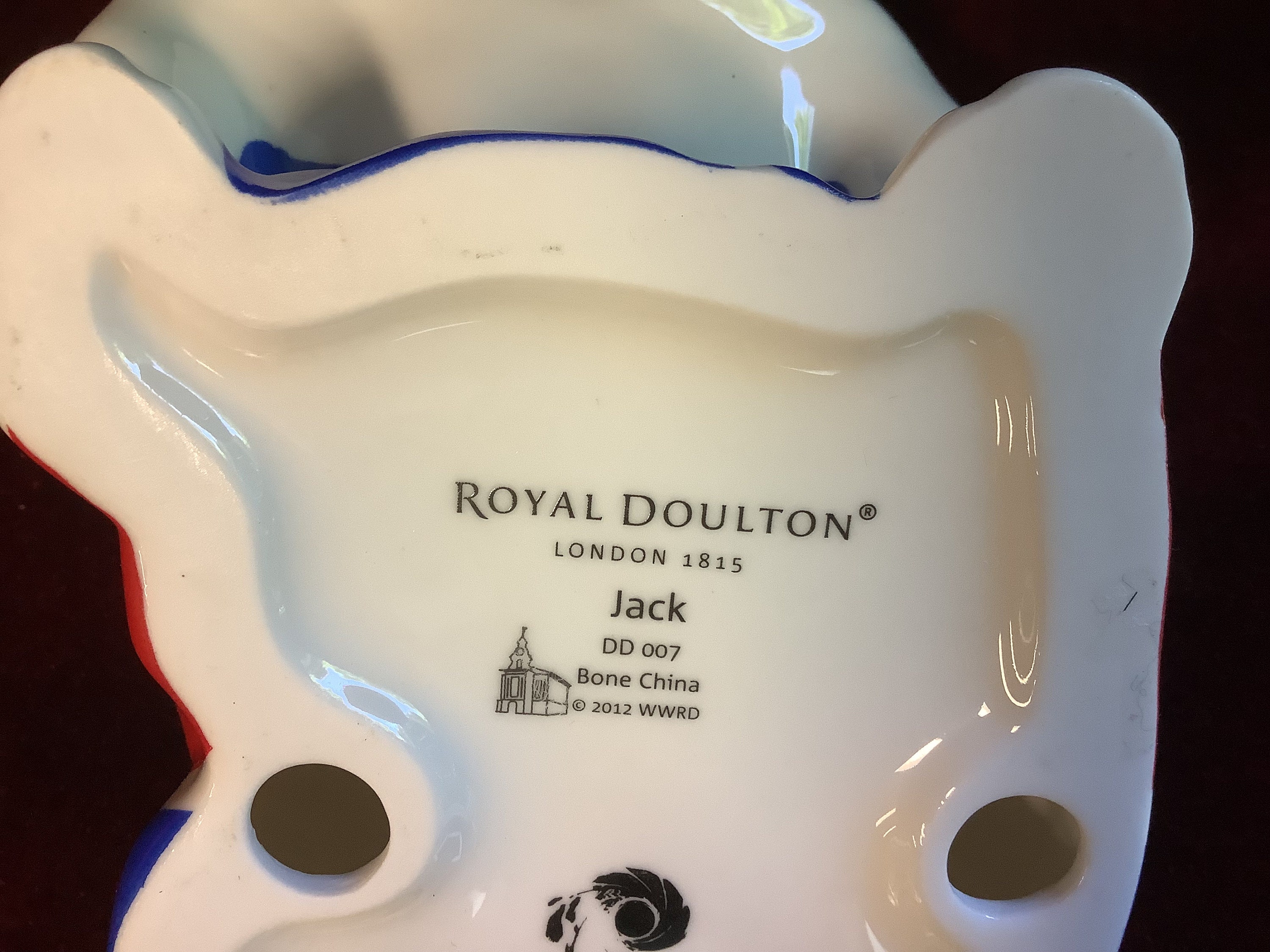Royal Doulton Bone China “jack” DD007 Bulldog James Bond