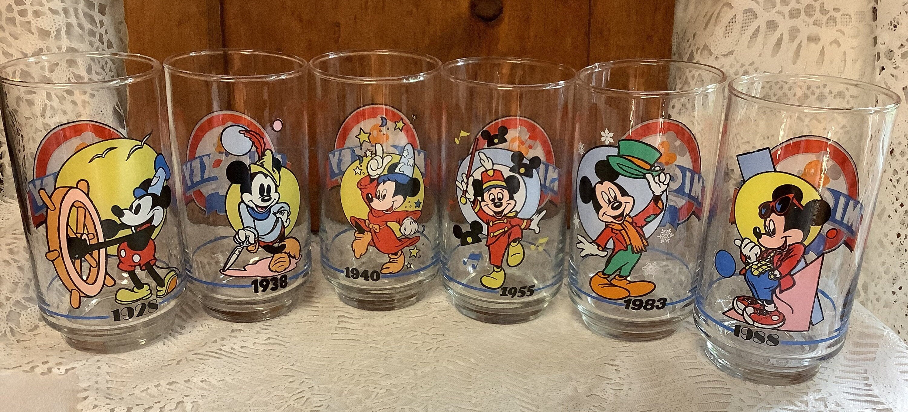 Set of 6 Collectible Mickey Mouse Through the Years Walt Set of 6 Collectible Mickey Mouse Through the Years Walt