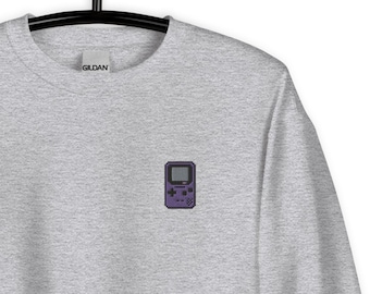8-Bit Purple Gameboy Unisex Sweatshirt