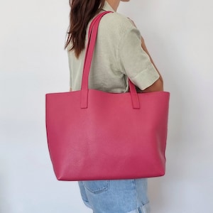 Leather Tote Bag soft grain. Full grain leather bag. Soft leather bag. Custom leather tote. Leather purse bag. Leather bag personalized