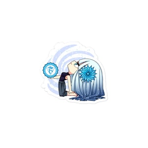 adesivos de vinil, chakra da garganta, adesivo de anime chibi, adesivos de planejador, adesivos para laptop