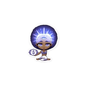 pegatinas de vinilo, chakra del tercer ojo, pegatinas de anime chibi, pegatinas para computadoras portátiles