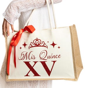 Sac cabas Mis Quince Años personnalisé : cadeau personnalisé