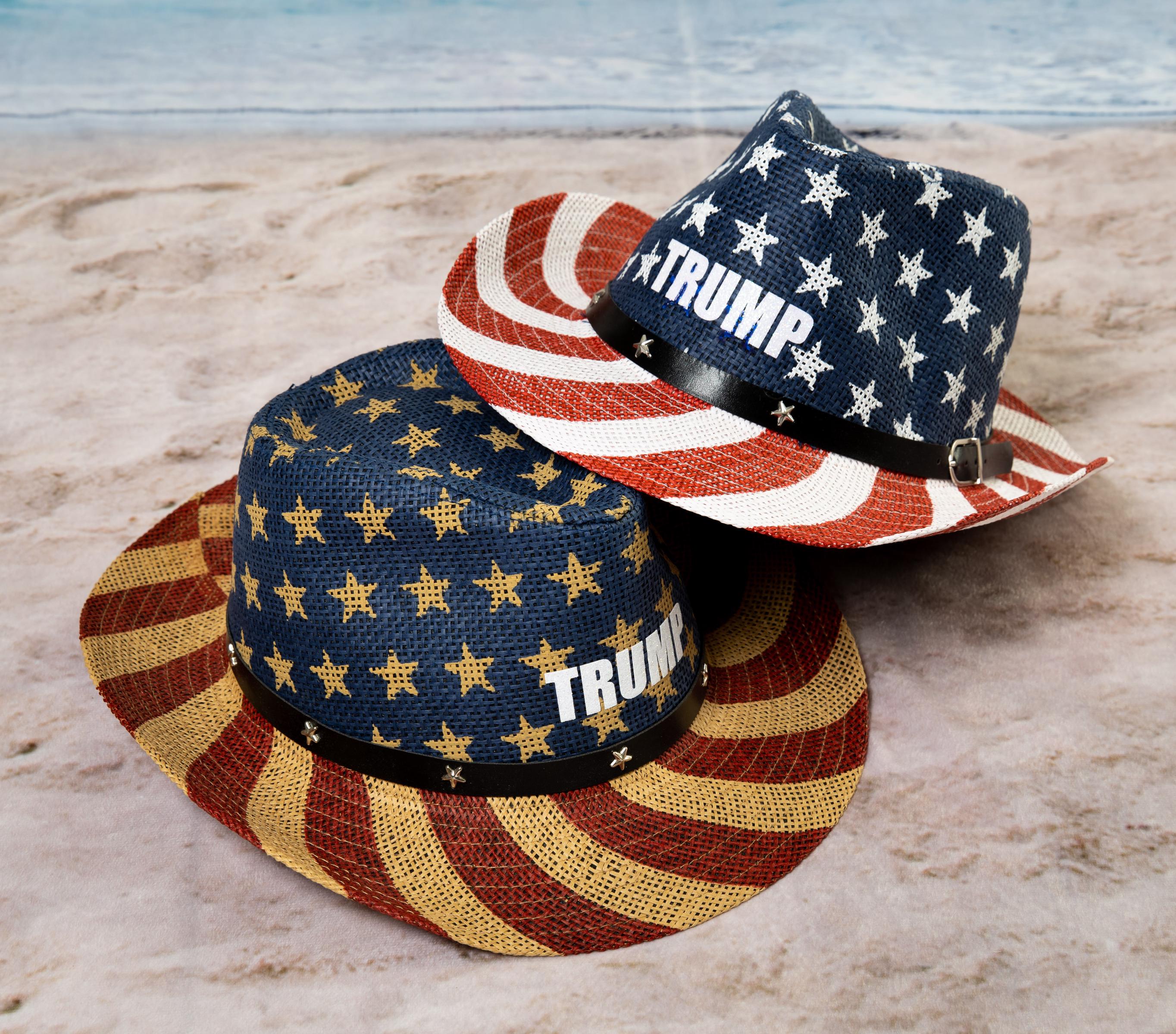 Hand made Fourth of July cowboy hat. One of a kind! Can be made to order Western - Thankful we get to celebrate the Red, White & Blue  main image 4