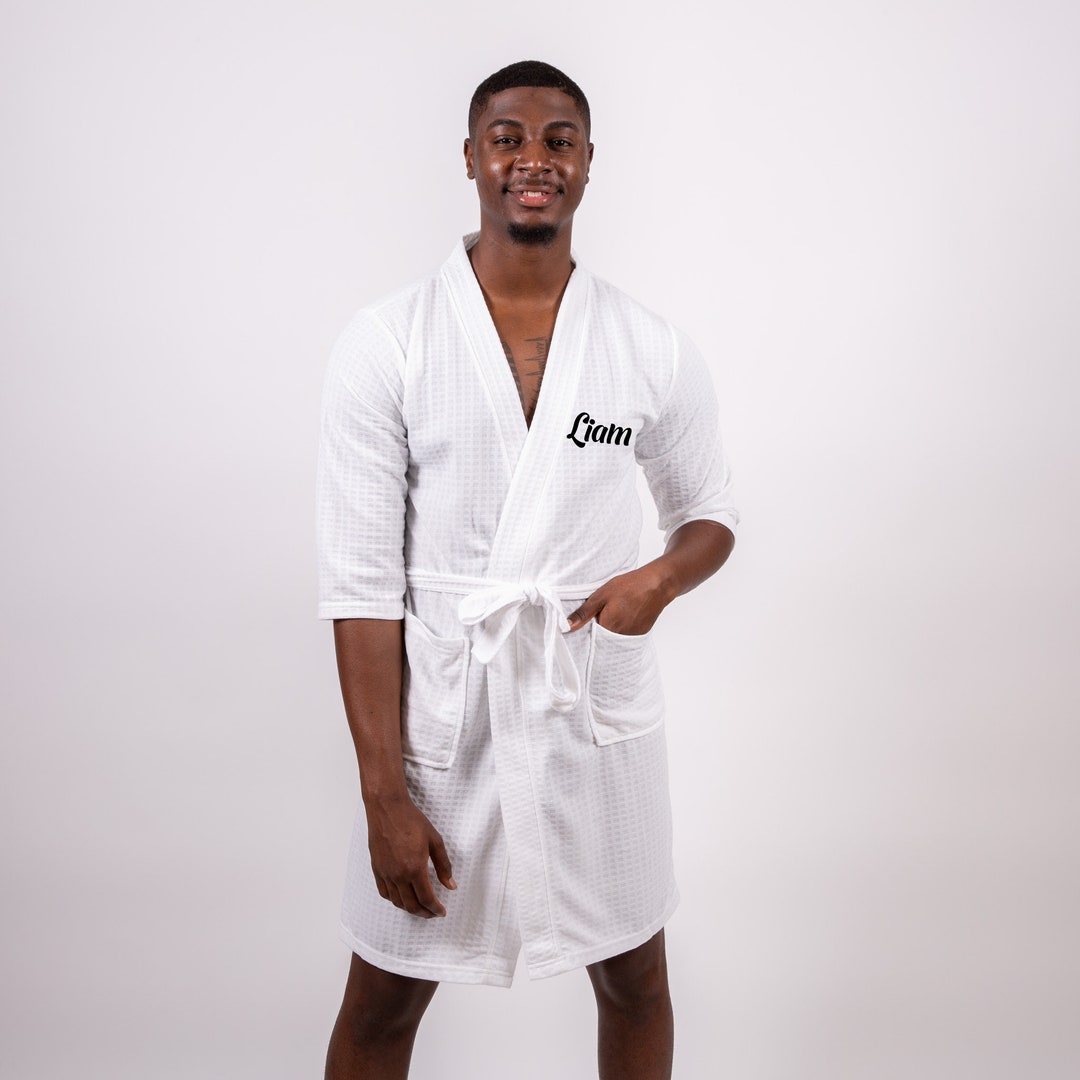 Groom Custom Robe, Bachelor Party Bathrobes, Custom Men's Robes, Best