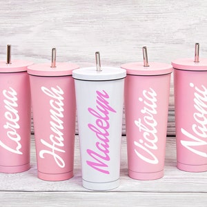 Custom Metallic Tumbler: Bridesmaid Bachelorette Party Favor, 24oz
