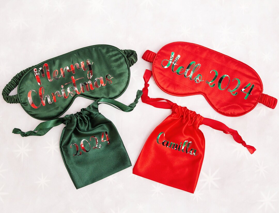 Christmas Sleep Masks, Hello 2024, Christmas Gifts, Party Sleep Masks