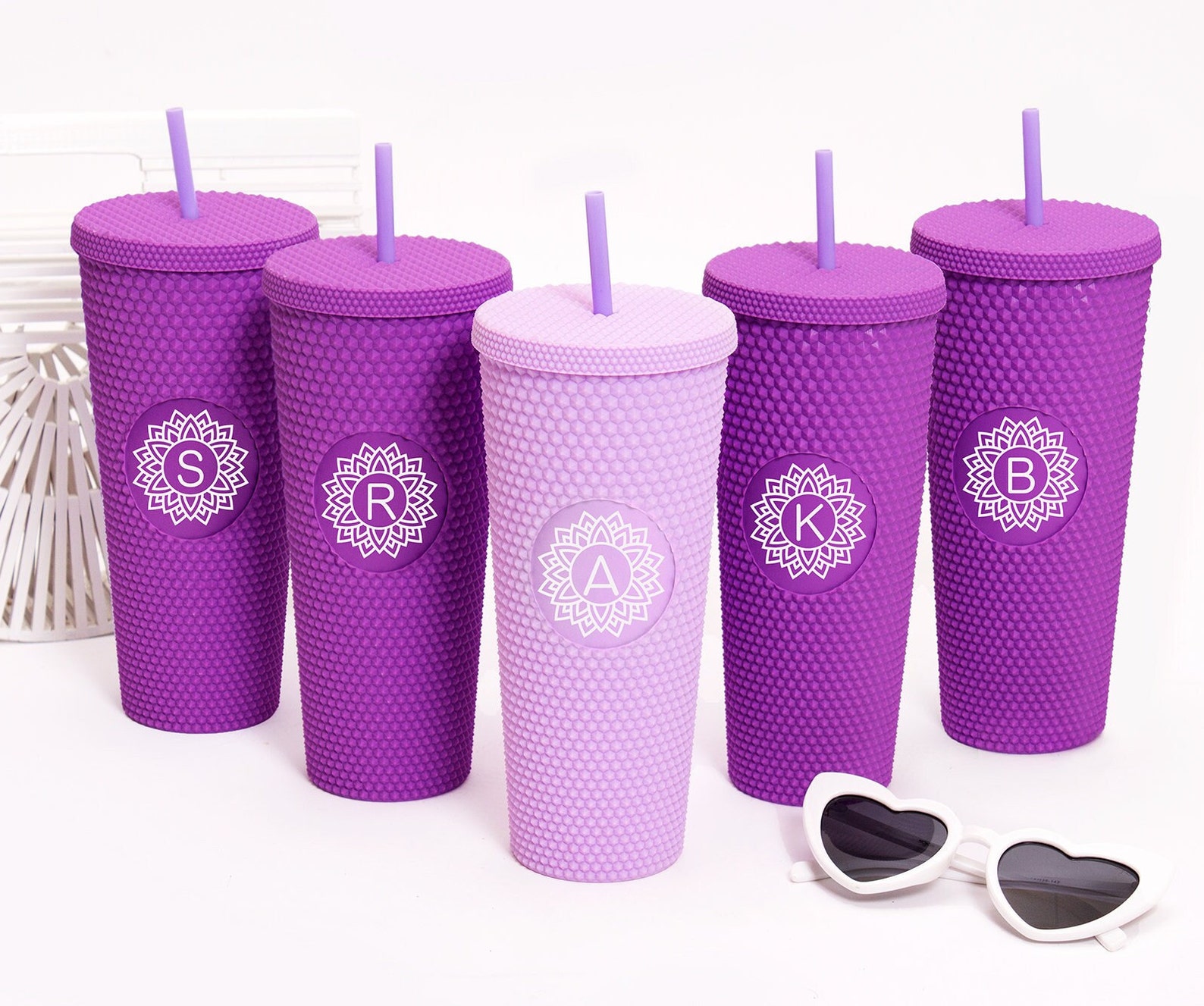 Bachelorette Studded Tumblers Bridesmaid Gifts 24 OZ Double Etsy
