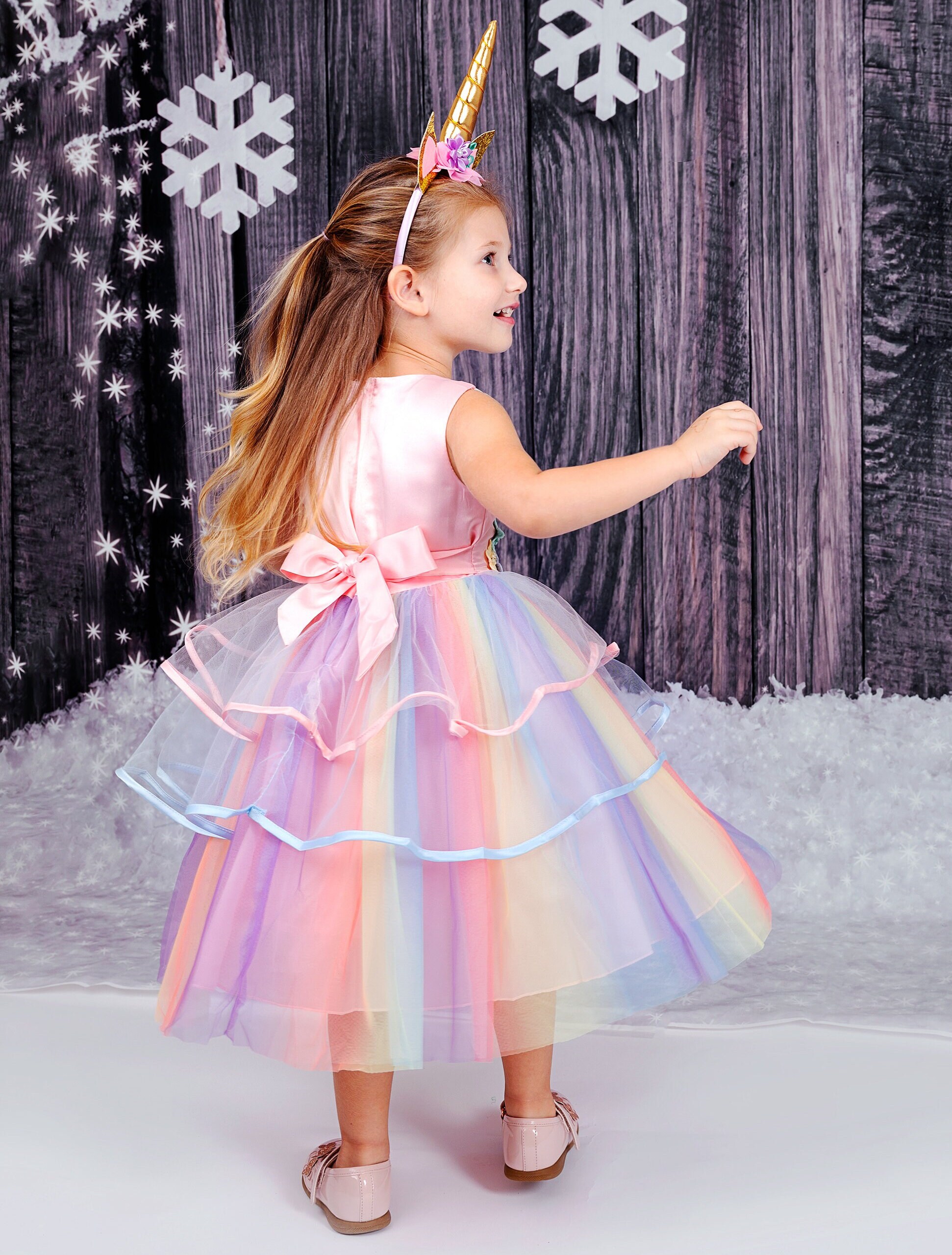 Calgary and Ballerini Unicorn Dress | Rainbow Tutu Dress | Unicorn Costume 8