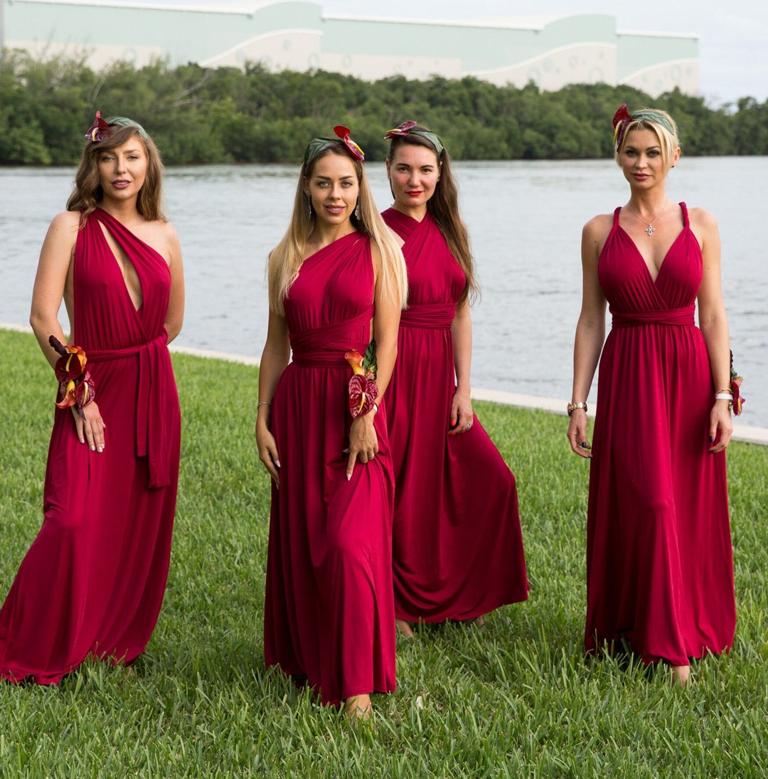 Bridesmaids Matching Dresses, Infinity Dress, Convertible Dress