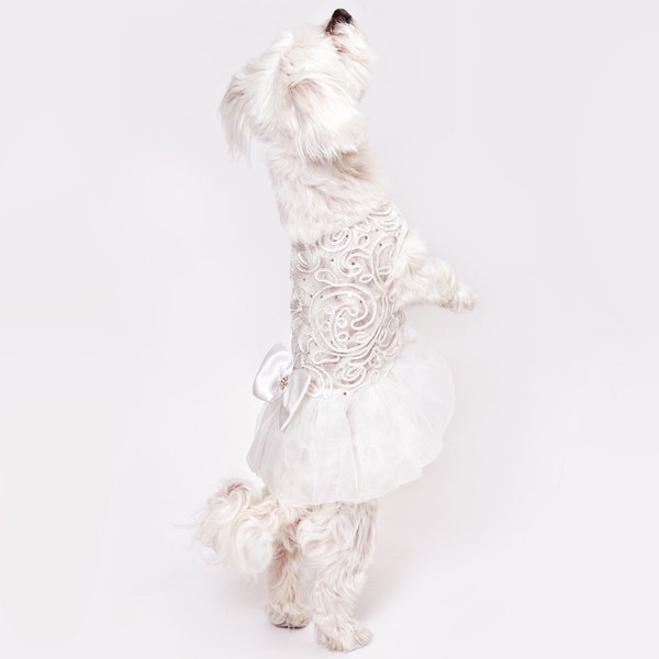 Wedding Dog Dress Etsy