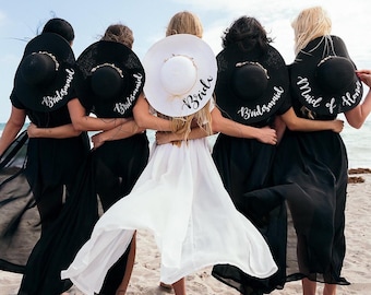 Bride Hat, Sun hat for Bridesmaids, Personalized hat, Bride gift, Bridal party gift, Mrs Bridal Hat, Bachelorette hats, Bridesmaid gift-shel