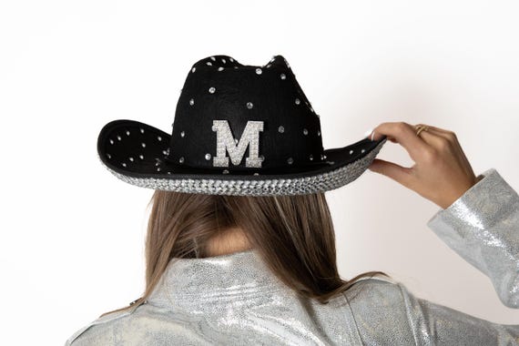 Rhinestone Cowboy Hat: Black Festival Western Hat With  display picture 3