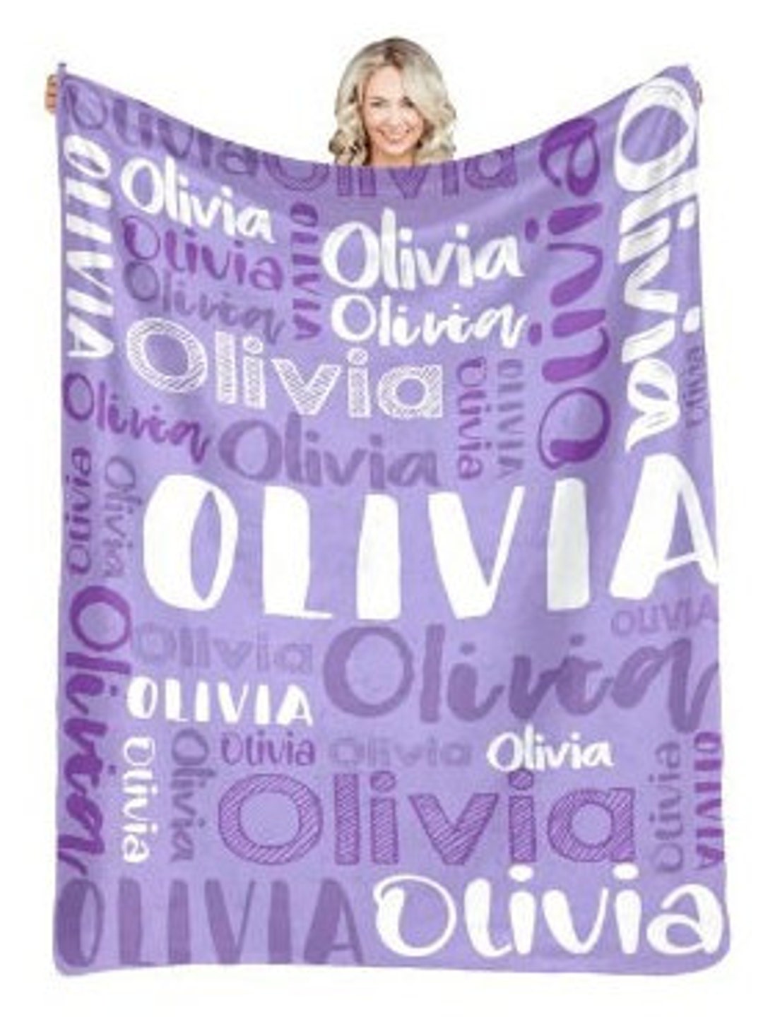 Custom Name Blankets , Girl Custom Gifts, Gifts for Her, Blanket With