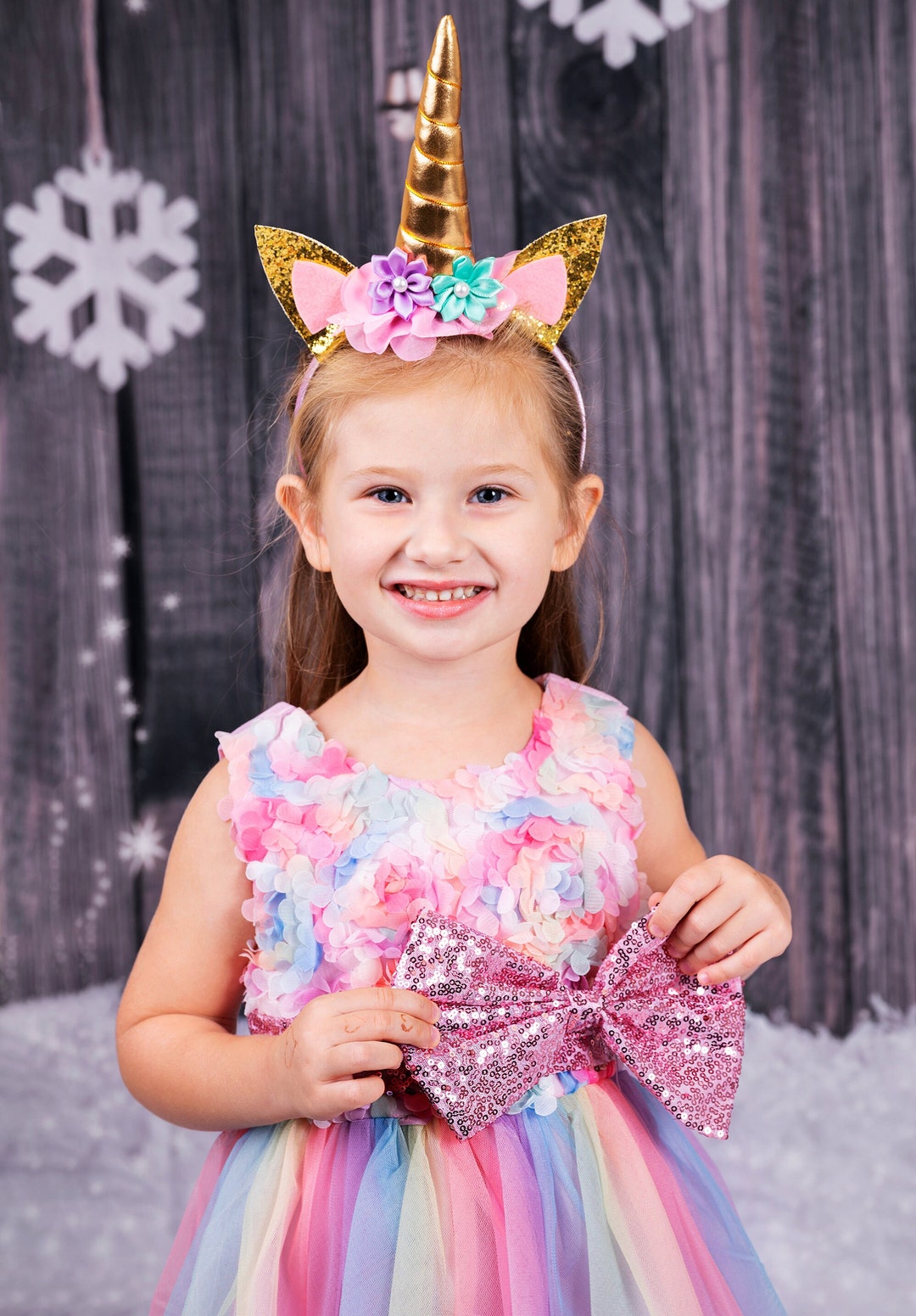 Unicorn Birthday, Unicorn Party Dress, Unicorn Floral Rainbow Tutu