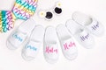Kids Birthday Girl SPA Slippers, Custom Spa Slippers, Sleepover party Slippers for Kids, Open / Closed toe Slippers for kids - hello honey product logo
