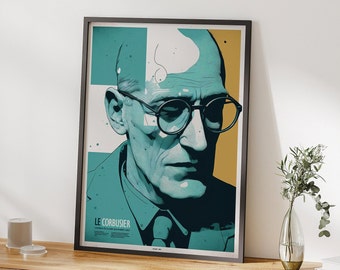 Le Corbusier Art Poster Architecture Digital Print Modern