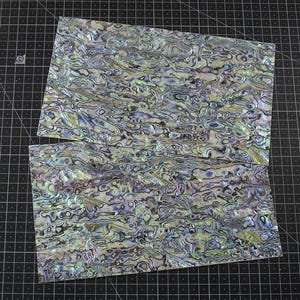 1 pcs-Handpicked Jewelry Guitars Paua Blue Abalone Inlay Shell Veneer Sheet Crafts 9.5x5.5x0.006inch