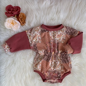 Barboteuse pull patchwork