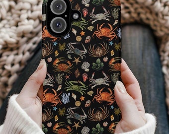 Crab Phone Case, Ocean Life Phone Case, Beachy Phone Case,  iPhone 16 15 14 13 12 11 Pro Max, Sea Animal Phone Case, iPhone Case
