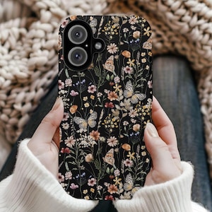 Wildflower Phone Case, Aesthetic Floral Phone Case,  Wild Flowers Phone Case,  iPhone 16 15 14 13 12 11 Pro Max, Cottagecore Phone Case